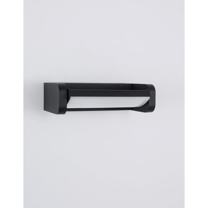 Black Integrated LED Outdoor Flush Mount