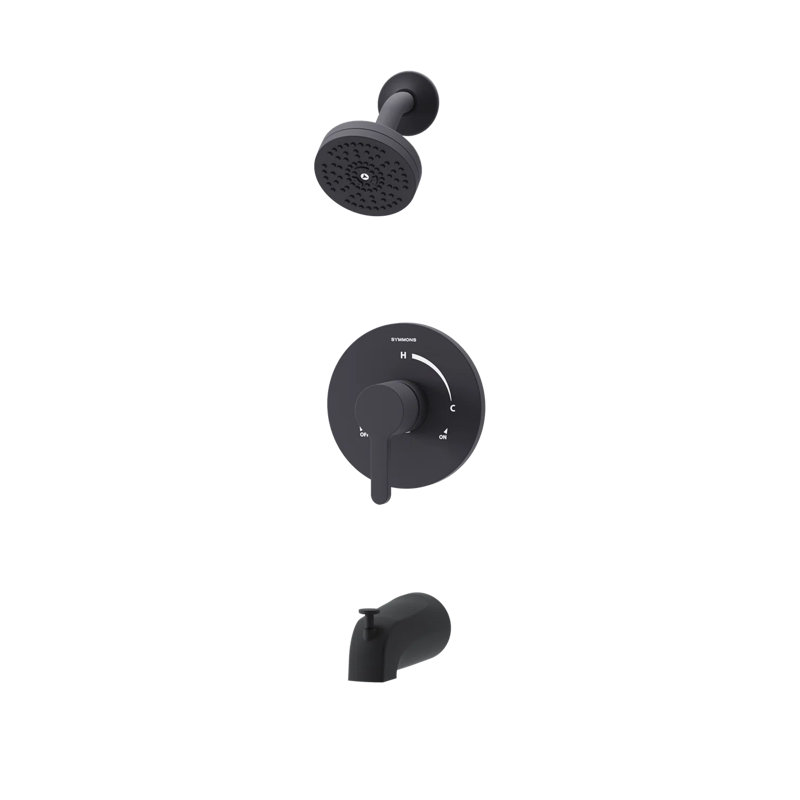 Ensemble de garniture de robinet de baignoire et de douche à poignée simple Solarmor Hydromersion (valve non incluse)