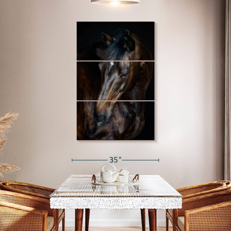 Brampt Sunlit Horses I, 50" H x 32" W