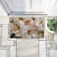  Paillasson recyclé antidérapant à motif de pétales roses expressifs 18 po x 30 po