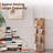 360°Rotating Bamboo Bookshelf With Cross Dividers For Anti-Tipping, Large-Capacity Organizer, Stable Base For Living Room/Study/Office (Pre-Assembled For Easy Assembly)-115095042