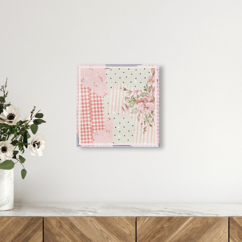Patchwork Glam Print by Oliver Gal, 12"H x 12"W, Gallery Wrapped
