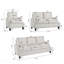 Ensemble de canapé de salon 3 pièces, canapé modulaire et causeuse avec fauteuil d'appoint, solution de siège moderne et confortable pour appartement, modulaire-927869915