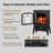 Winston Porter 15" Freestanding Fireplace Stove Heater With Realistic Flame For Home Office With Realistic Log Flame Effect, Adjustable Flame Effect/Brightness/Heating Mode, Overheating Safe Design