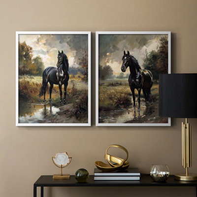 ANIMALS Series CECXVII - Reproduction encadrée de qualité supérieure - prête à être accrochée - aucun clou requis - aucun clou requis