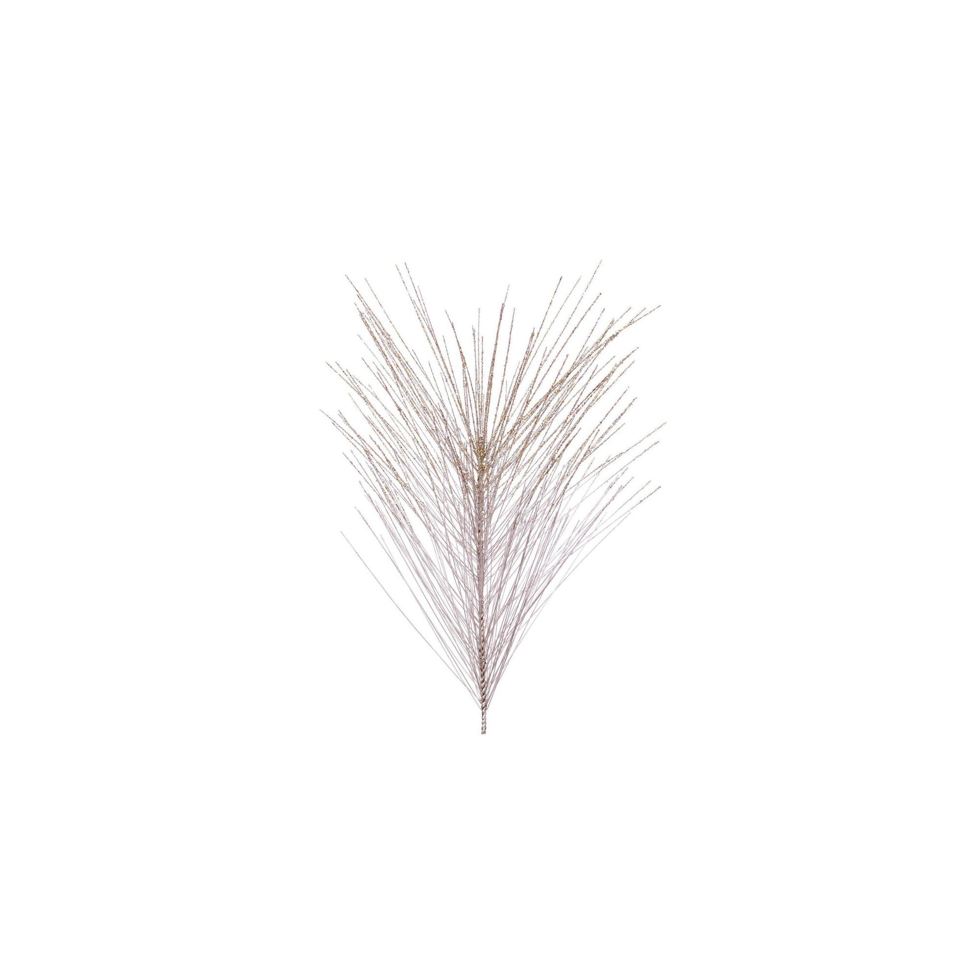 Vickerman 6' Artificial Metallic Pine Needle Garland. Features metallic pine foliage., Beige