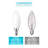 5 Watt (60 Watt Equivalent), B11 LED, Dimmable Light Bulb, Warm White (2700K) E12/Candelabra Base