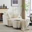 Fauteuil pivotant rembourré avec repose-pieds l 40,53 po-850425289