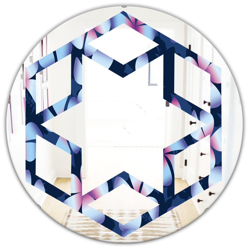 Miroir mural Frangipani, H 23,6 po x l 23,6 po