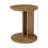 19.68" Solid Wood Nightstand, Round C-Shaped Bedside Table For Bedroom, Set of 2