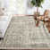 Oriental Machine Washable Rug Non-Slip Area Rug for Living Room Low-Pile Rug Indoor Floor Cover Floral Rug for Bedroom Dining Room Hallway Kitchen Office