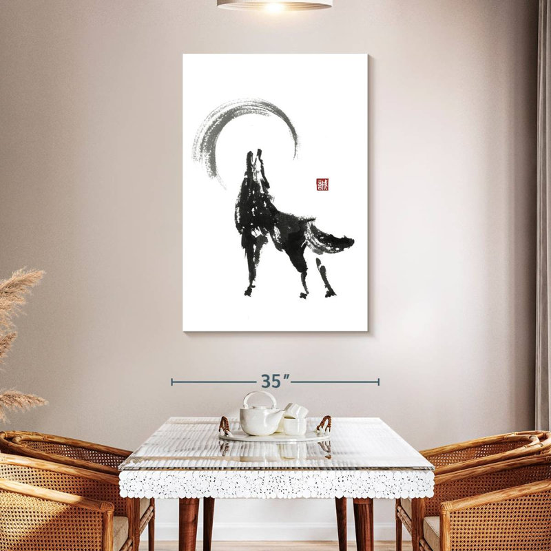 Brampt Japanese Wolf, 24" H x 16" W