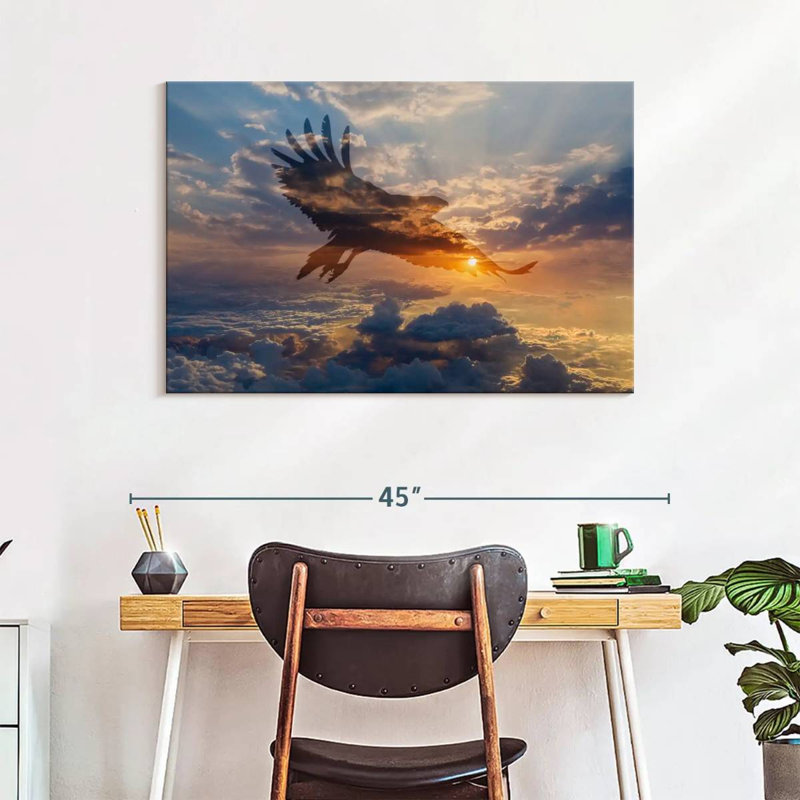 Silhouette de l'aube Brampt, H 26 po x l 39 po