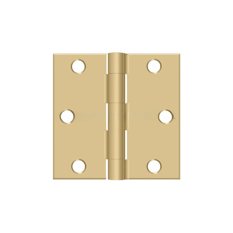 Steel Hinge, Brushed Brass