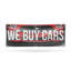 Enseigne de bannière We Buy Cars 24 po x 72 po