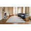 Washed Out Light Blue and While Antique Indian Agra Cotton Rug