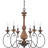 Virat 6 - Light Steel Dimmable Chandelier