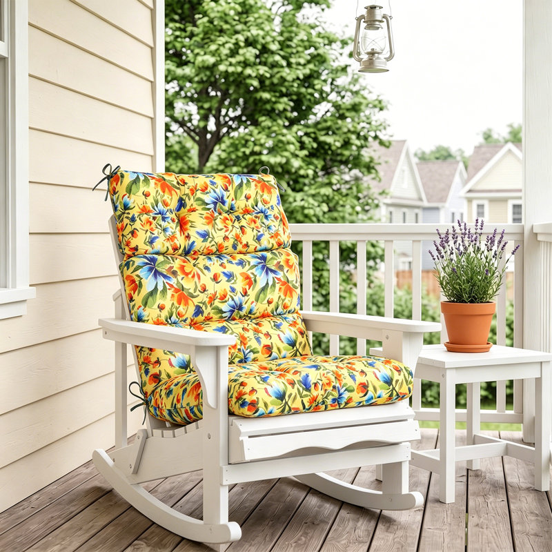 Indoor/Outdoor Seat/Back Cushion, Floral