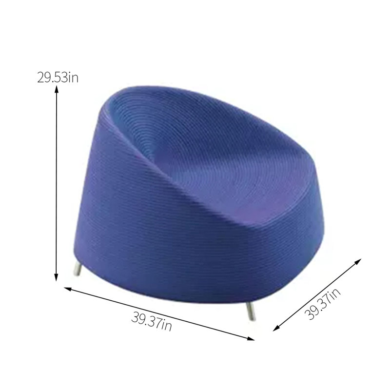 Chaise longue d'extérieur en tissu Creative