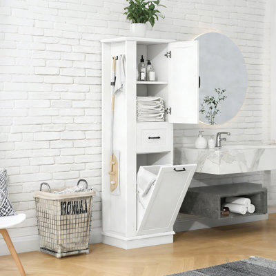 Grande armoire de rangement moderne avec compartiment inclinable, tablettes réglables, charnières à fermeture en douceur