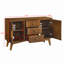 Buffet 47 po x 16 po Mid-Century moderne avec rangement pour la cuisine, le salon, la console
