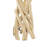 Light Brown Hoelscher Driftwood Handmade 23" Table Lamp with Cream Linen Shade