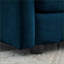 Canapé modulaire 3 pièces 1 + 3 places pour le salon | Structure en bois massif | Bleu marine | Chenille | Bleu-1952802076