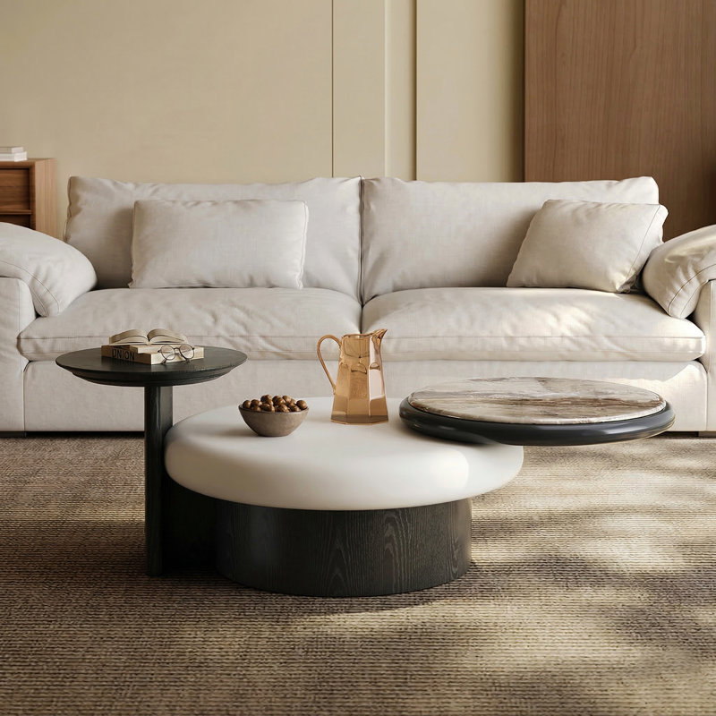 Pedestal Coffee Table with Storage