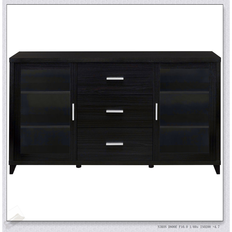 Console télé 3 tiroirs Nyler Cappuccino