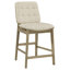 Chaise de comptoir rembourrée Redbridge crème et chêne naturel-1511069665-1511069667