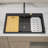 Quartz 33 x 22 Inch Drop-in Granite Composite Kitchen Sink Workstation Sink Single Bowl Sink-106838247