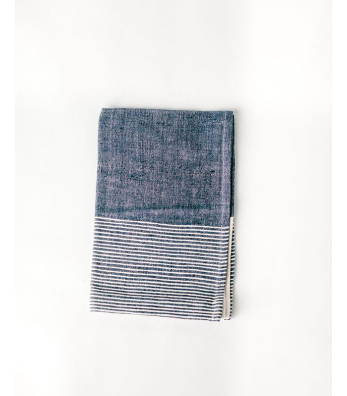 Ensemble de 2 torchons en coton Chesapeake, Bleu