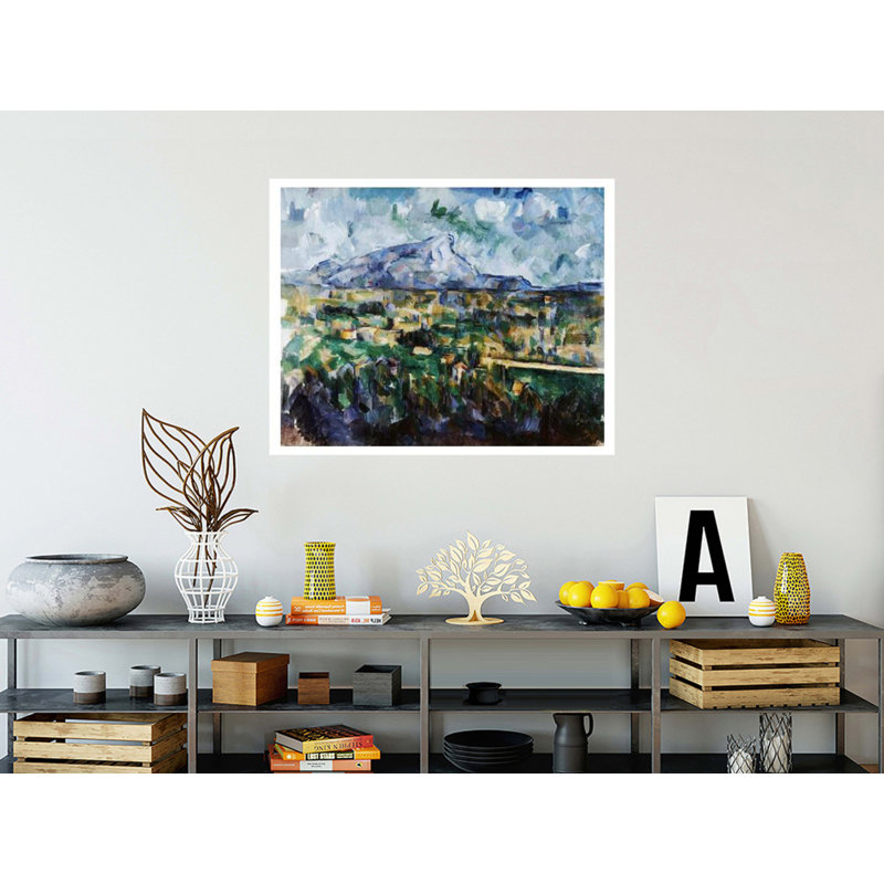 Mont Sainte-Victoire, Paul Cézanne, estampe numérique, H 32 po x l 40 po