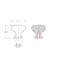 1 1/16" Diameter Mushroom Knob Multipack-46809161