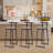 Height Counter & Bar Stools With Metal Frame(Set Of 3)-882675561