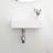 14.95x7.34 Inch Bathroom Sink Ceramic - Wall Mount, White, Stain , Rectangular, Faucet Hole Presented Mount Inch, Available