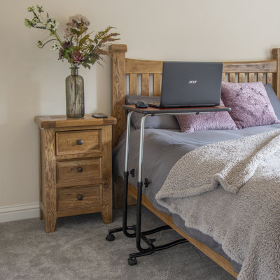 Wheeled Overbed Laptop Table