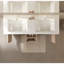 Lavabo de salle de bain 60 "sans armoire, avec cuve blanche une pièce