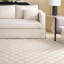 Tapis à carreaux en laine / coton touffeté à la main de couleur beige / ivoire MSR4760 Martha Stewart-90584594