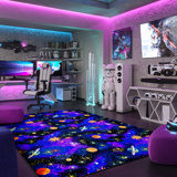 Space Explorer Fluorescent Area Rug by Joy Carpets