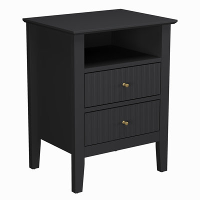 Table de chevet 2 tiroirs Amberrae