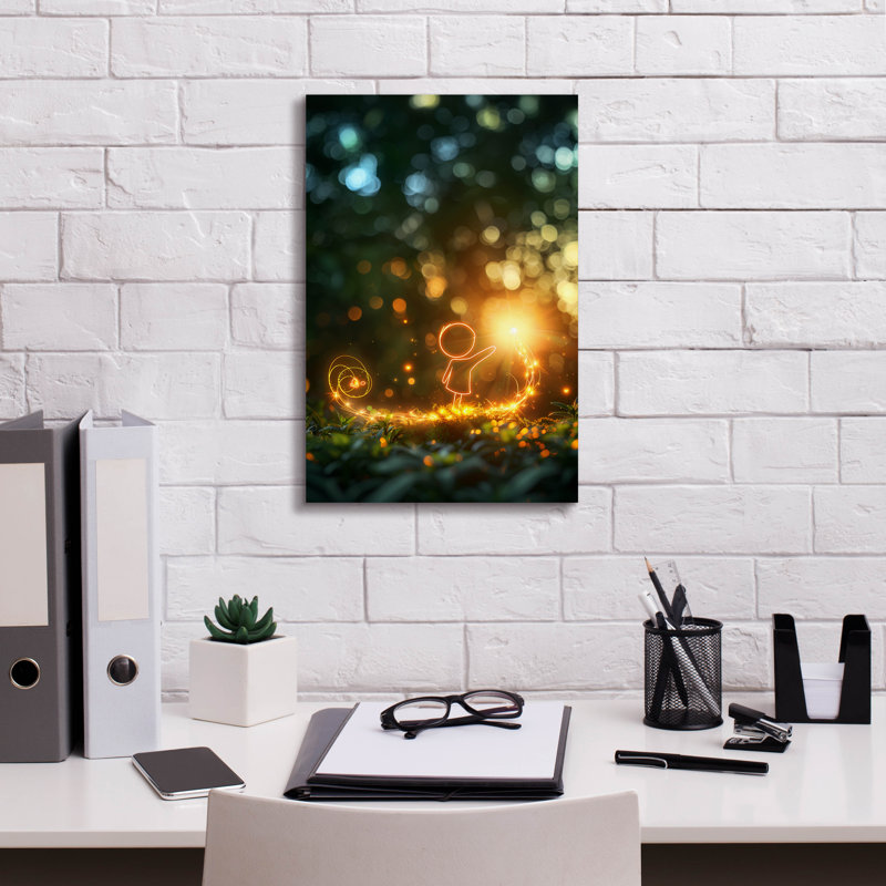 "Dakota Fields" Spring Magic "par r3darch0n, art mural sur toile, H 18 po x l 12 po x P 0,75 po