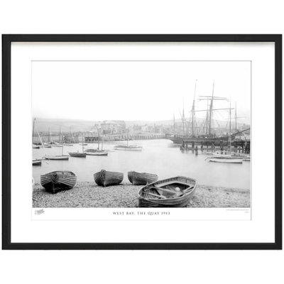 West Bay, The Quay 1913 by Francis Frith - Single Picture Frame Print