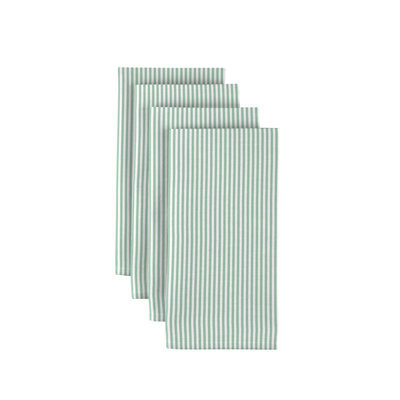 Celadon & White Pinstripes Napkins 18"x18"