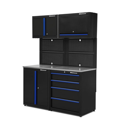 4 Piece Steel Garage Organization Cabinet