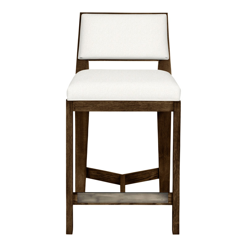 Thom Filicia Solid Wood 32.5" Bar Stool, Havana, Kennelly Snow