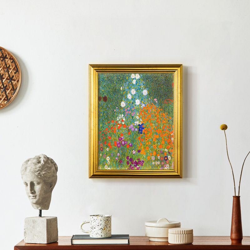 " Gustav Klimt XVII ", Natural Framed, 16" H x 13" W