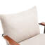 Méridienne moderne à bascule beige - Accent avec base de salon en métal robuste-117537311