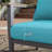 27" Wide All Weather Aluminum Ladder Back Patio Armchair with Wooden Arm-816584101