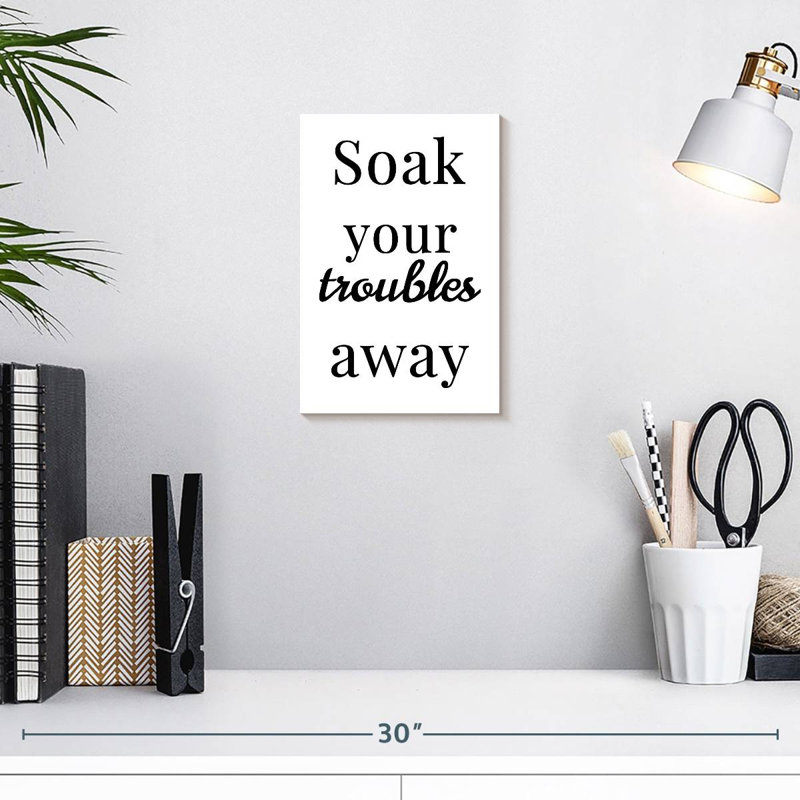 Tergel Soak Your Troubles Away, 12" H x 8" W